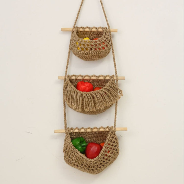Hanging Crochet Storage Baskets