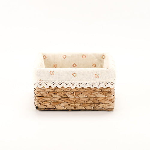 Eco-Friendly Fabric-Lined Storage Basket