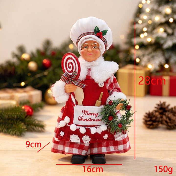 Nostalgic Santa Claus figure with gingerbread cookie mold