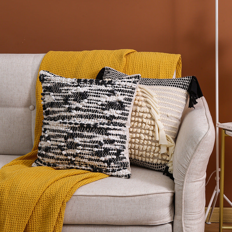 Textured decorative pillow