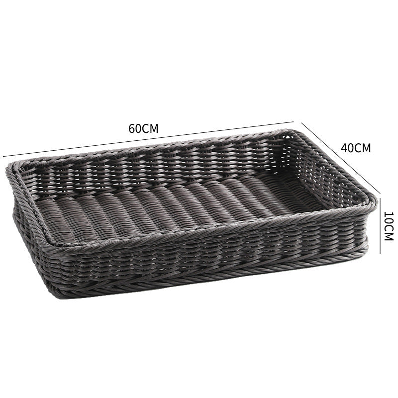 Large Rectangular Woven Storage Tray