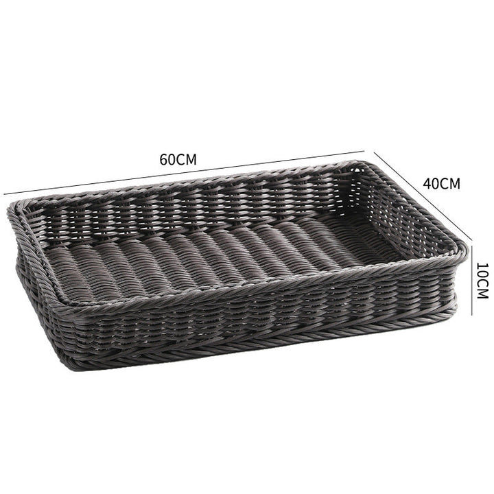 Large Rectangular Woven Storage Tray