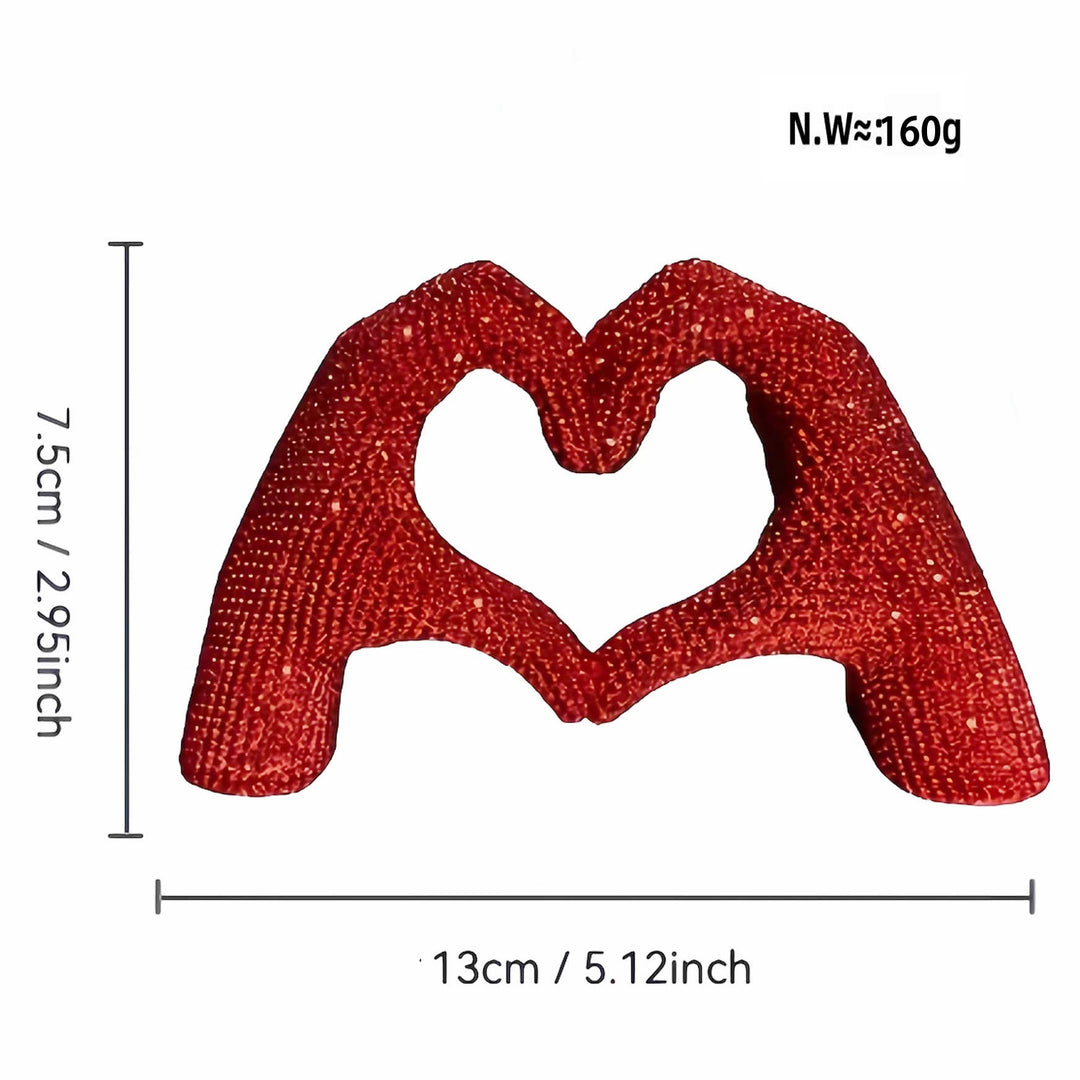 Heart Hand Sculpture