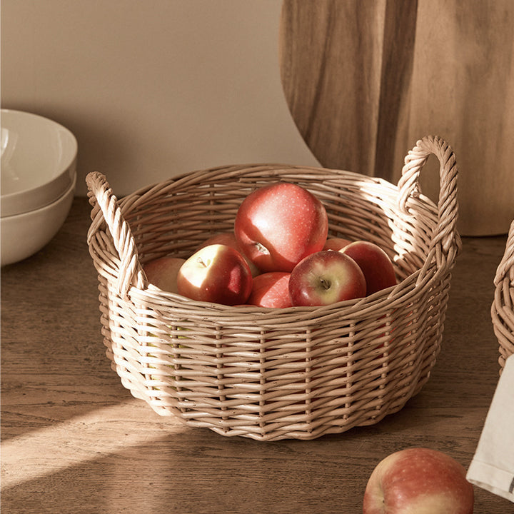 Beef Handcrafted Basket with Handle