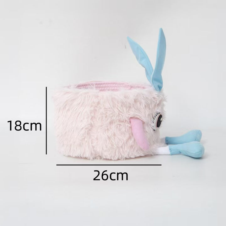 Playful storage basket with animal motif