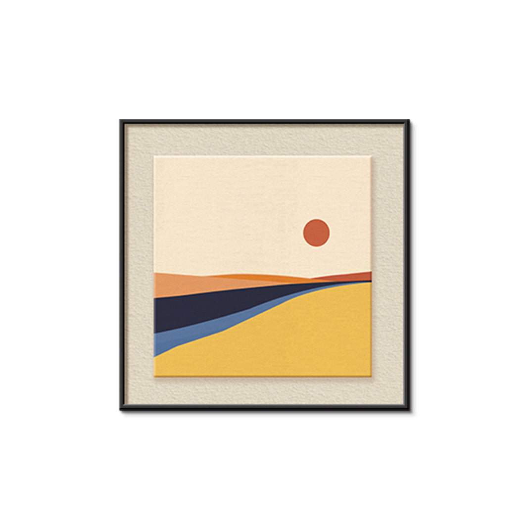 Framed Abstract Landscape Art