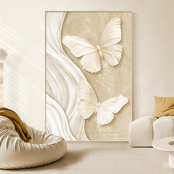 Elegant Butterfly and Floral Wall Art
