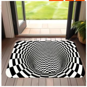 3D Skeleton-Themed Welcome Mat for Entryway