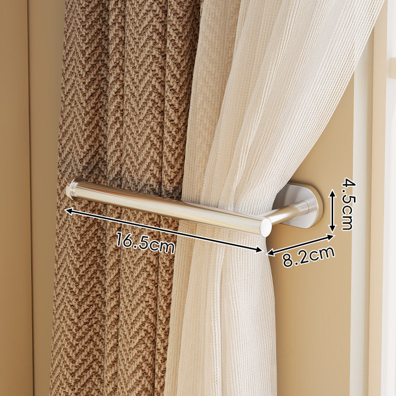 Wall-Mounted Metal Curtain Holdback Rod