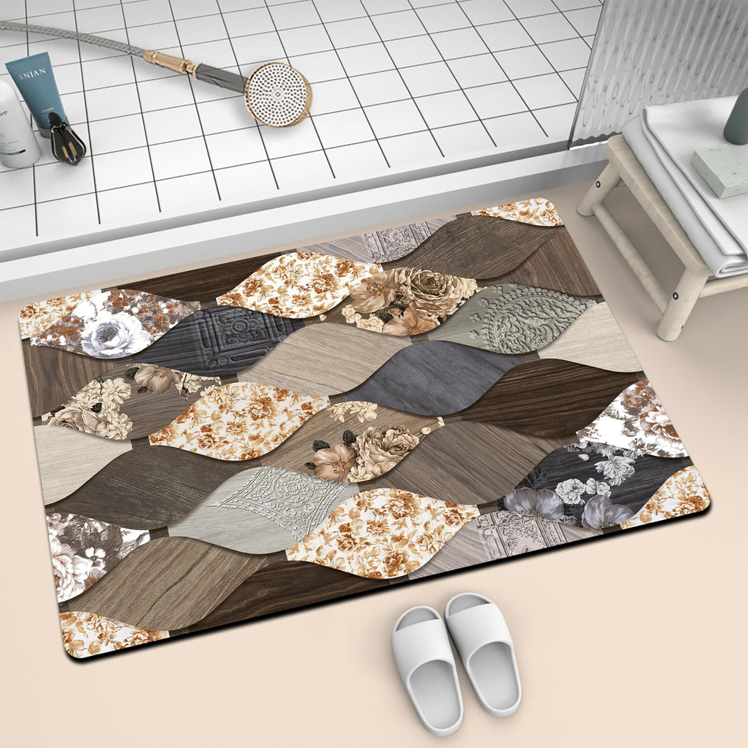 Artistic Mosaic Bath Mat