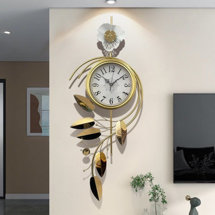 Elegant Floral Wall Clock