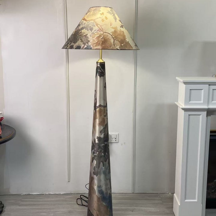 Artistically designed abstract floor lamp