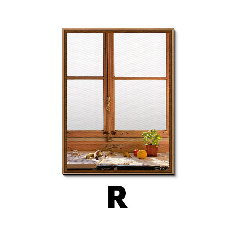 Framed Botanical Window Artwork