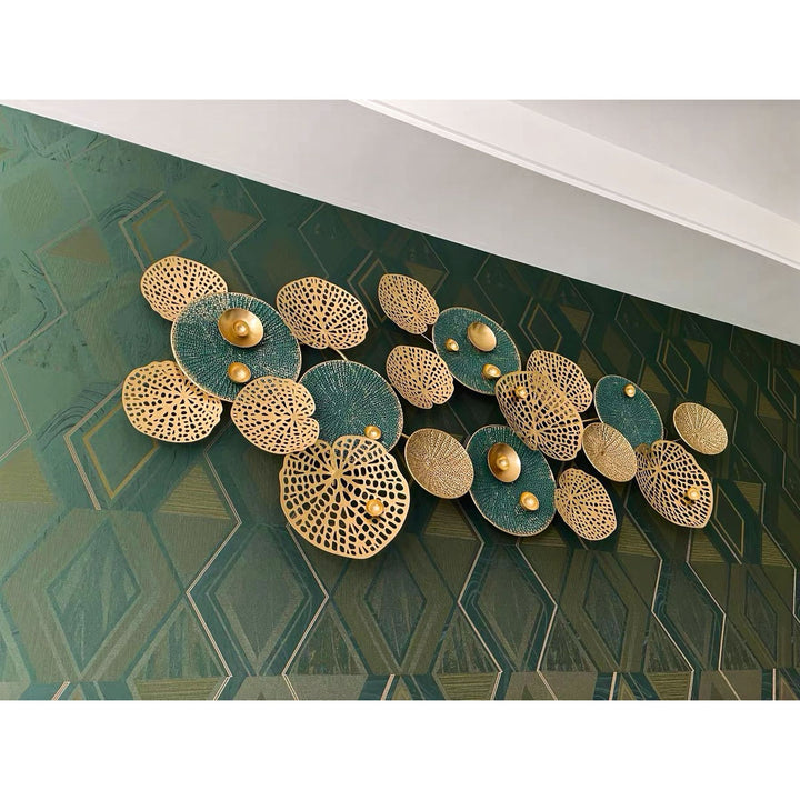 Abstract Floral Metal Wall Sculpture