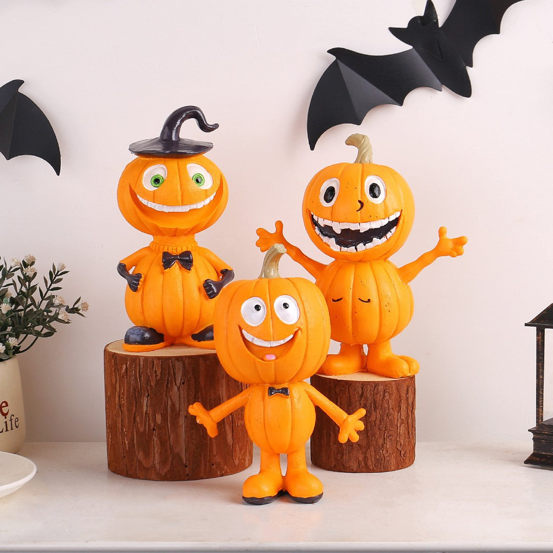 Funny Halloween Pumpkin Figure