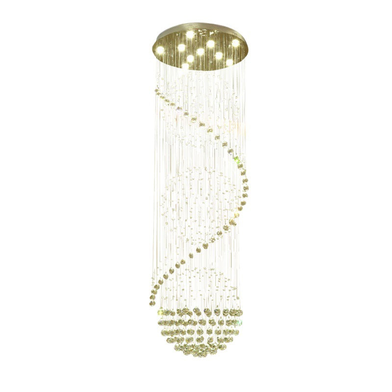 Spiral Crystal Pendant Lamp