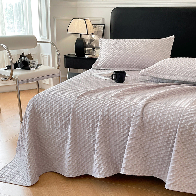 Textured Bedspread and Pillowcase Set