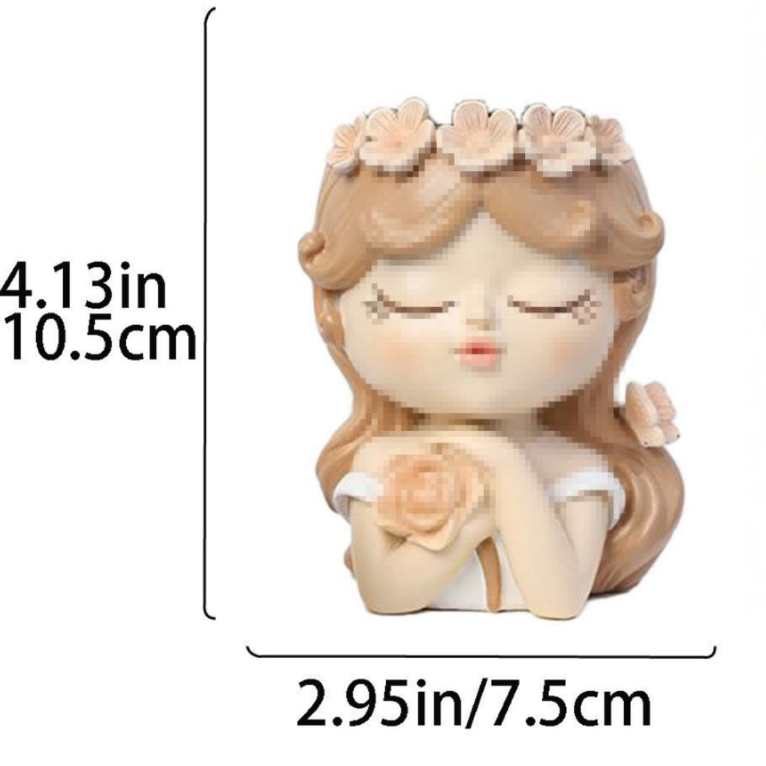 Charming Ceramic Girl Figurine
