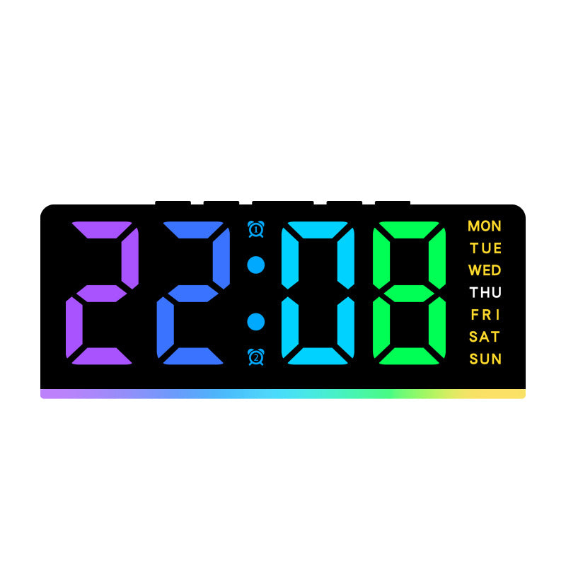 Digital multifunction alarm clock with LED display and alarm function