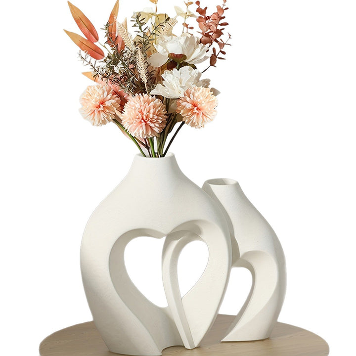 Heart-Shaped Ceramic Vase