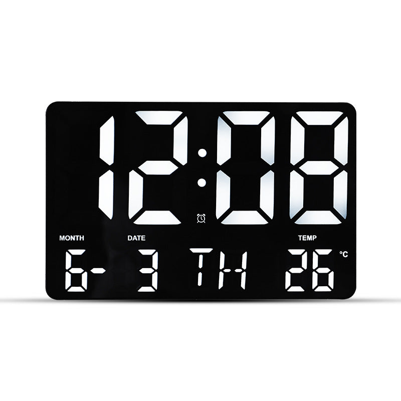 Digital wall clock with multifunctional LED display