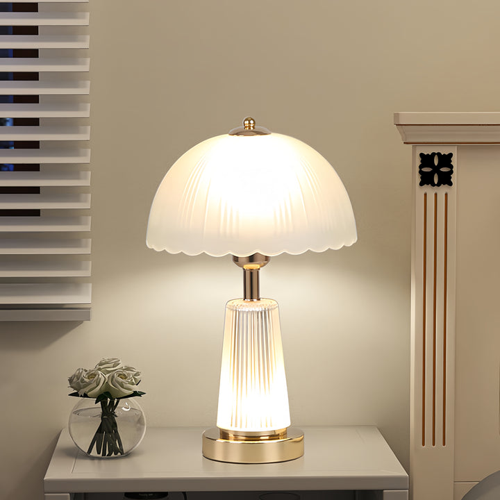 Elegant Glass Shade Table Lamp