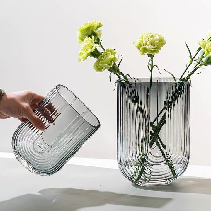 Decorative Glass Vase for Dining Table Decor