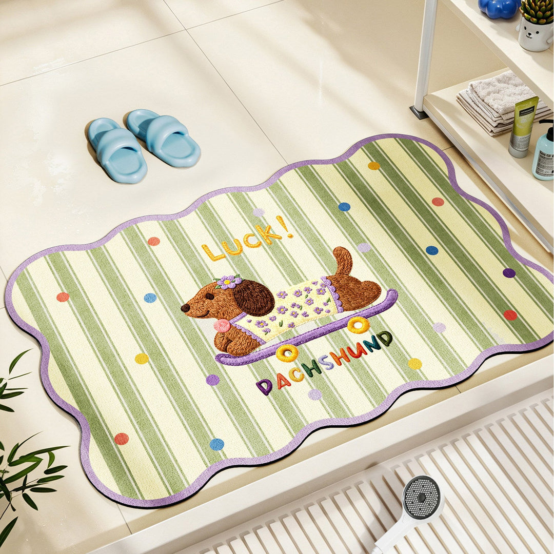 Nautical-Themed Memory Foam Bath Mat