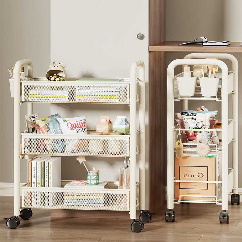Multi-Tier Mesh Rolling Storage Cart