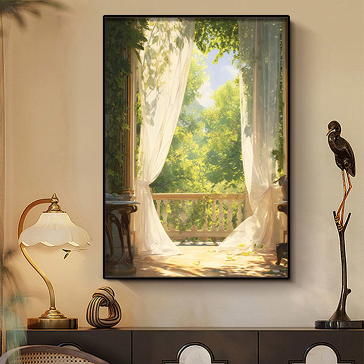 Art Print featuring Serene Garden View