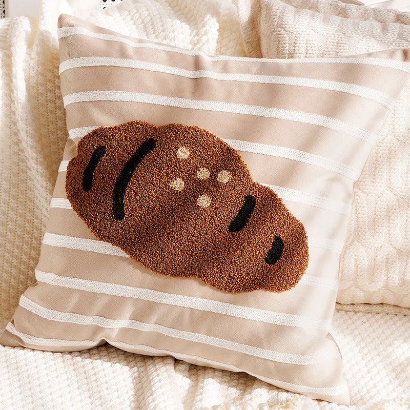 Decorative Croissant Accent Pillow