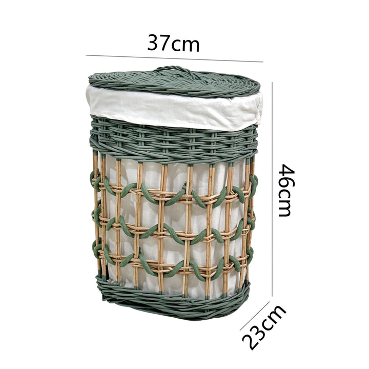 Stylish laundry basket with removable inner lining