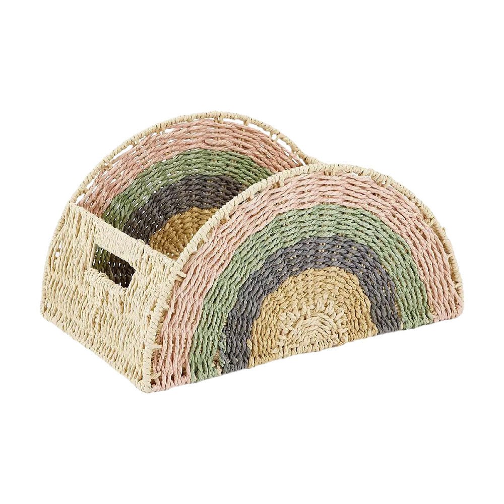 Creative storage basket in rainbow design