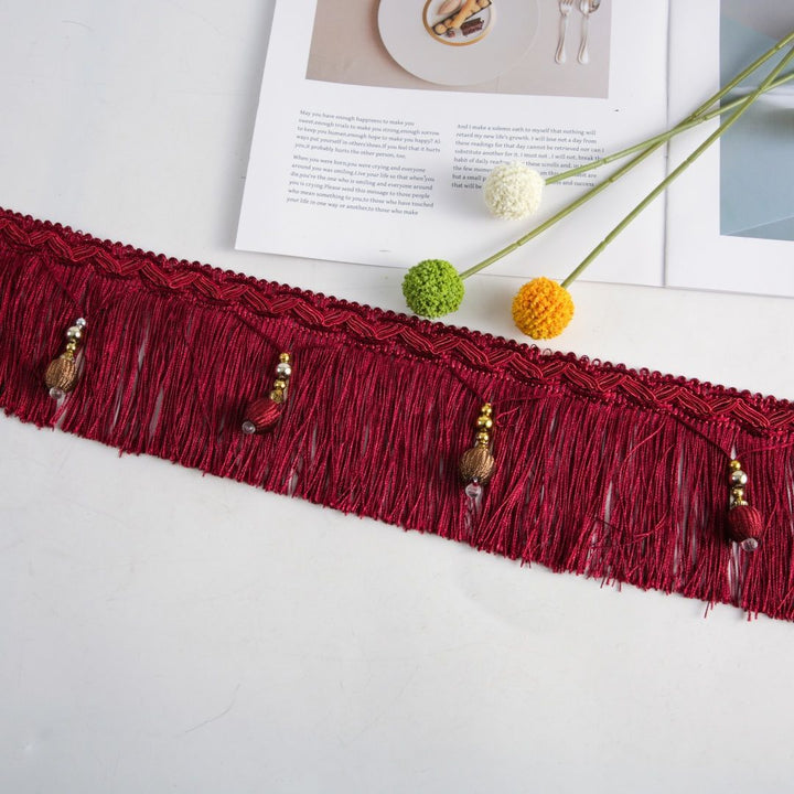 Luxury Fringe Braid with Bead Trim