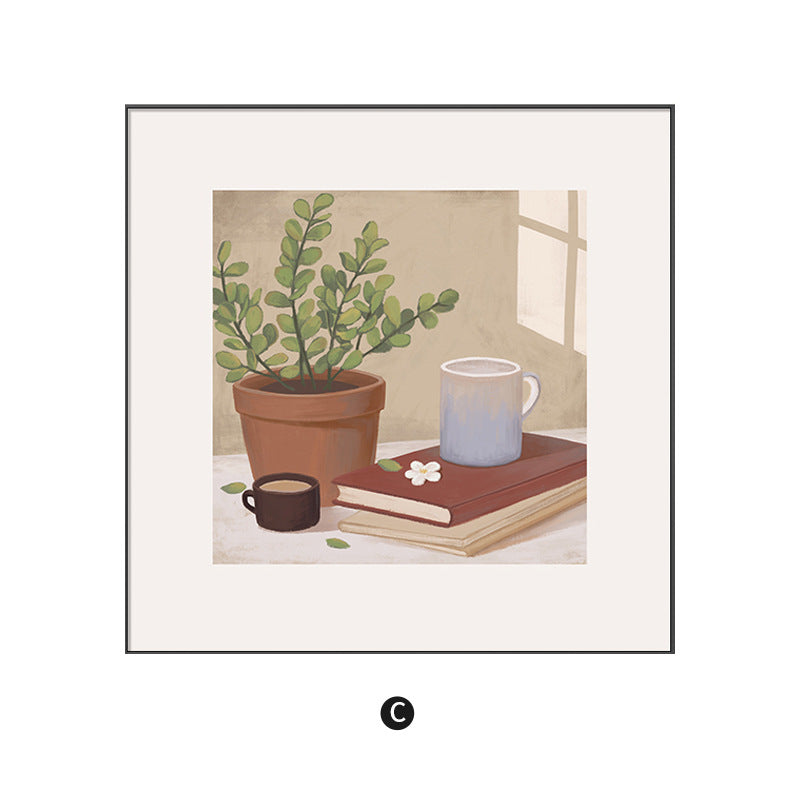 Decorative Floral Basket Art Print