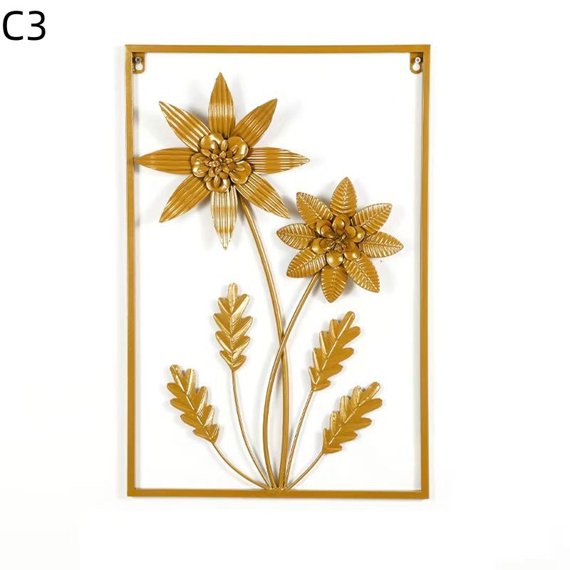 Floral Metal Wall Artwork
