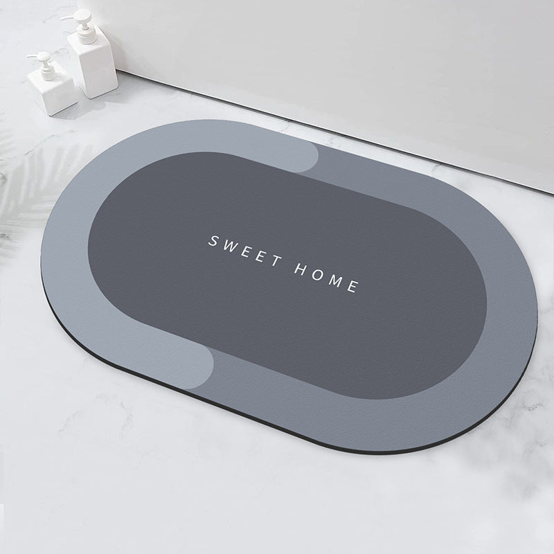 Relaxation-Themed Bathroom Mat for Home