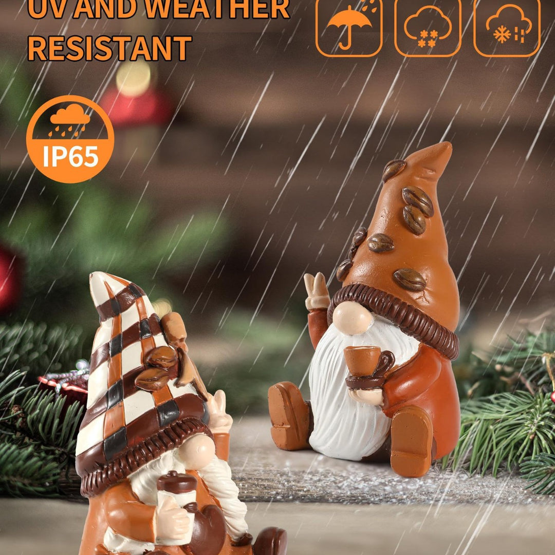 Whimsical Coffee Gnome Figurine