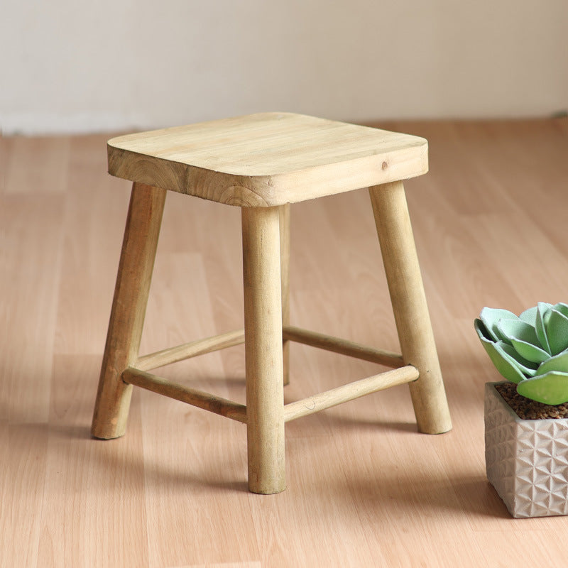 Handcrafted wooden stool