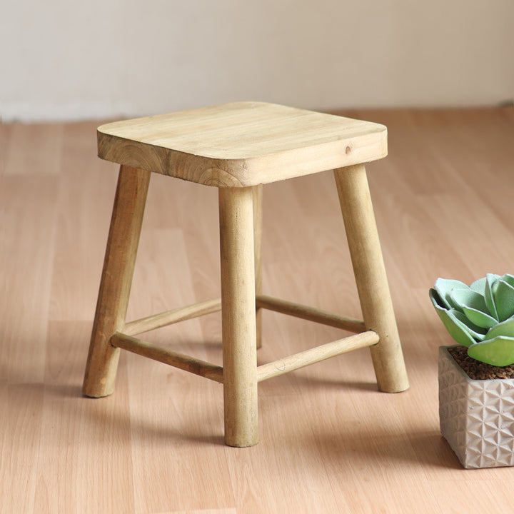 Handcrafted wooden stool