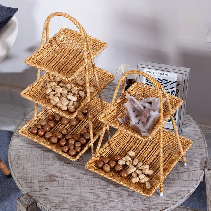 Handcrafted Woven Serving Basket