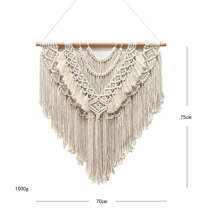 Artistically designed macrame wall hanging