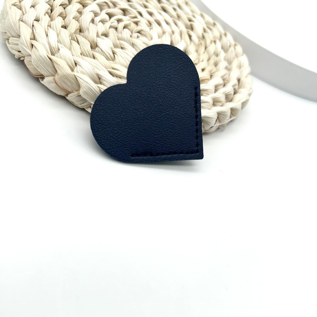 Heart-Shaped Leather Accessory