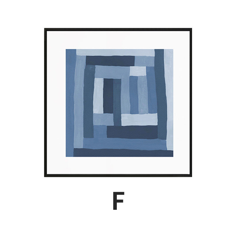 Abstract Grid Pattern Framed Art Print