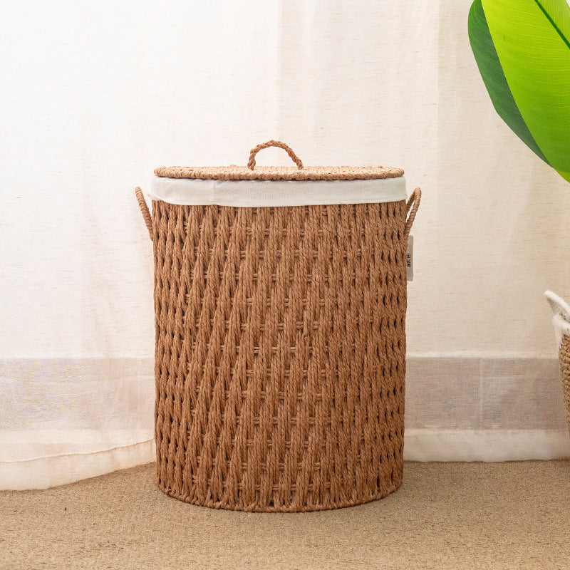 Stylish storage basket with sturdy weave