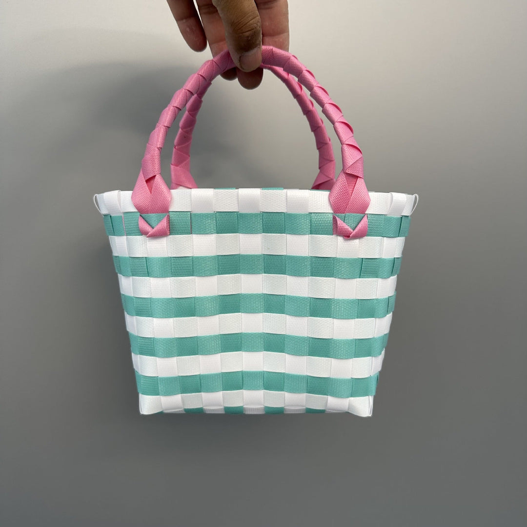 Playful and Colorful Basket Bag