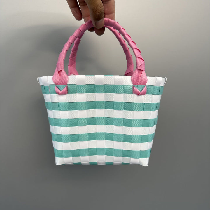 Playful and Colorful Basket Bag