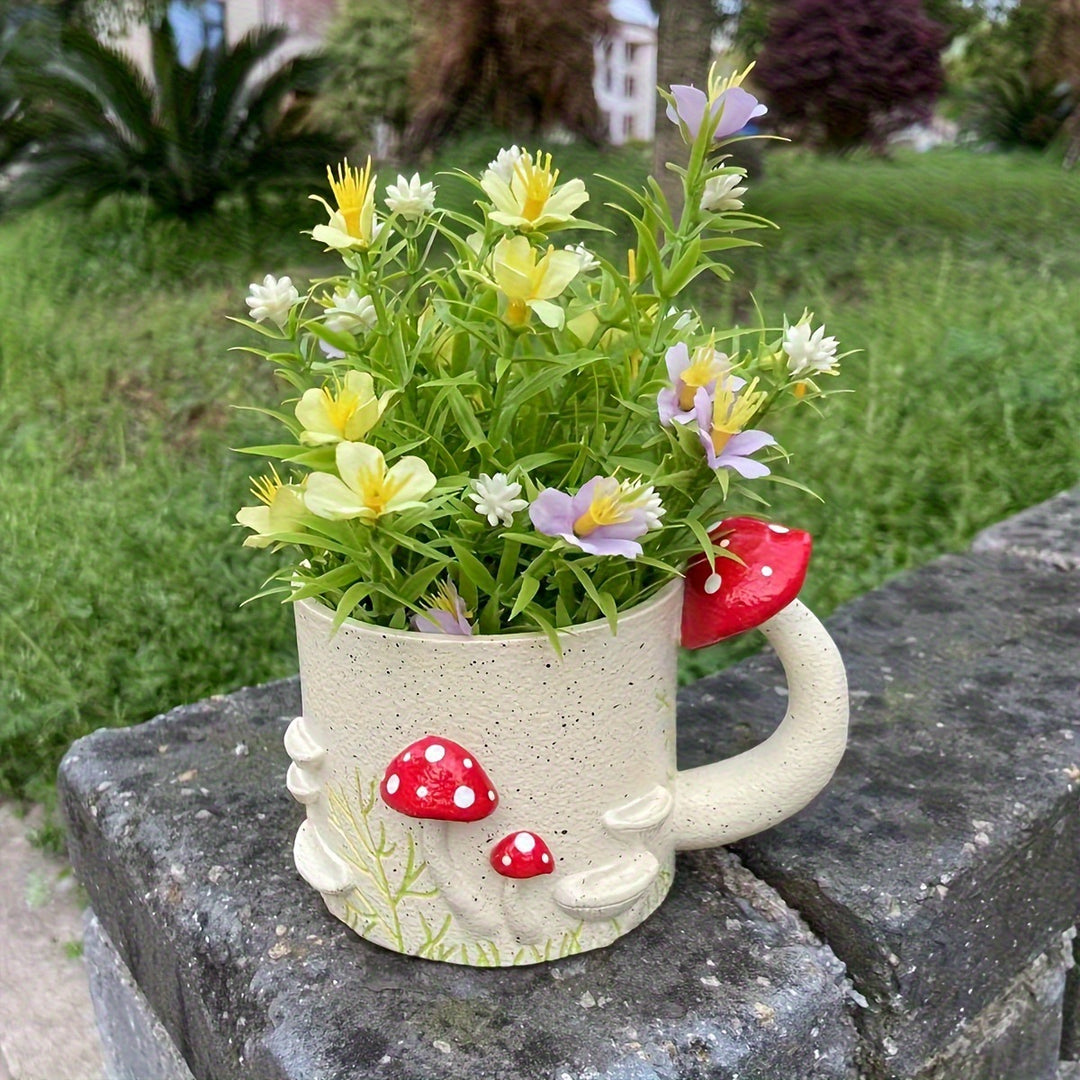 Whimsical Mushroom-Inspired Ceramic Mug