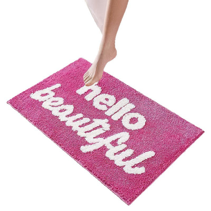 Playful Text Bath Mat