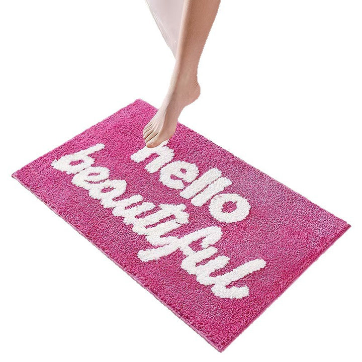 Playful Text Bath Mat